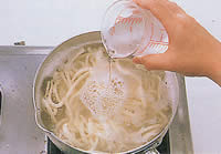 うどんのゆで方２