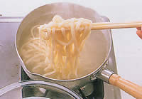 うどんのゆで方３